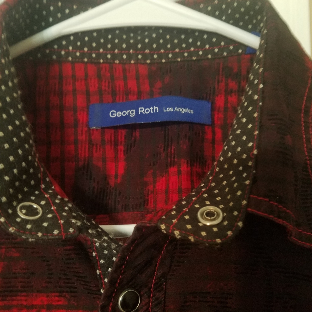 MENS GEORGE ROTH DRESS SHIRT - Picture 2 of 4